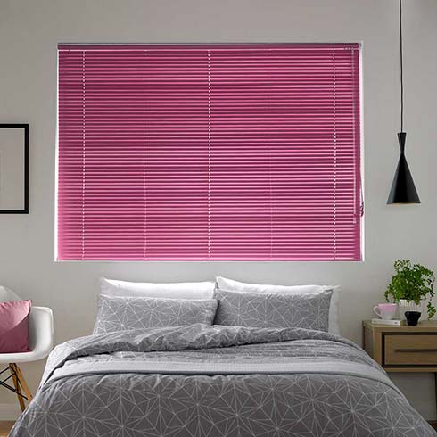 Madiba Fuschia Aluminium Venetian Blinds Madiba Fuschia Aluminium Venetian Blinds