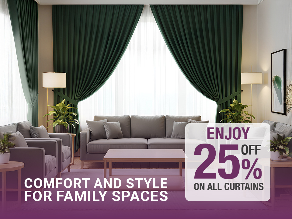 25% off for curtains
