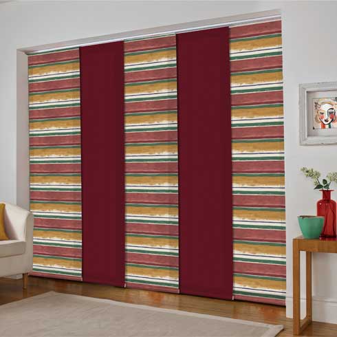 Aquarelle Tumeric Panel Blinds Aquarelle Tumeric Panel Blinds