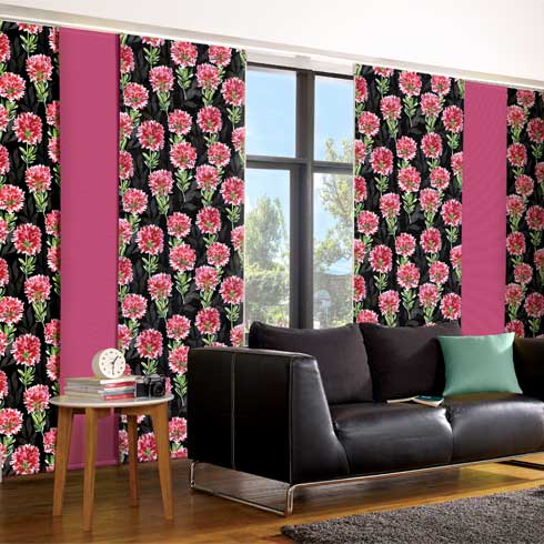 Dahlia Noir Panel Blinds