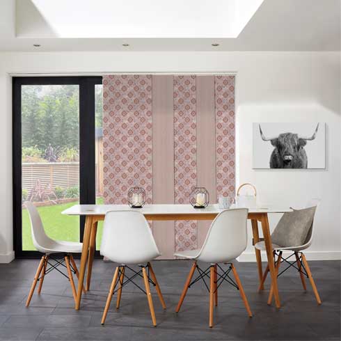 Henley Mauve Panel Blinds