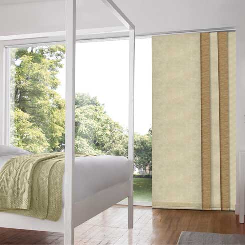 Luminous Golden Panel Blinds Luminous Golden Panel Blinds