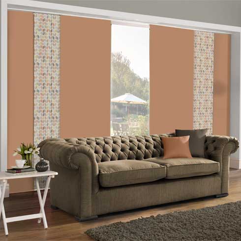 Prism Caramel Alternate colour Panel Blind