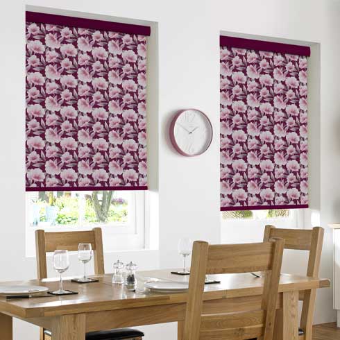 Laurel Damson Roller Blinds