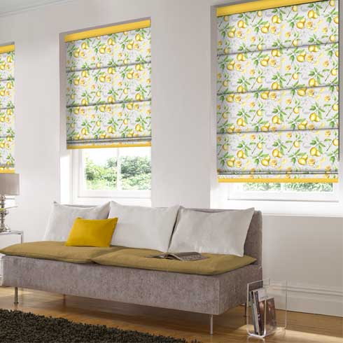 Citronelle Yellow Romex Blinds