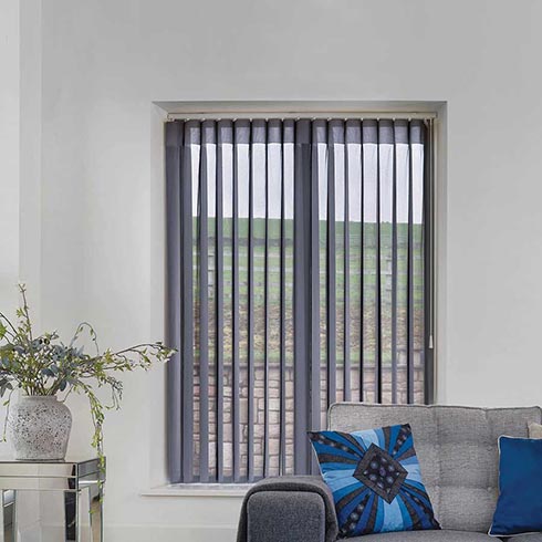 Classic Dark Grey Vertex Blinds