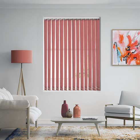 Windsor Strawberry Vertical Blinds